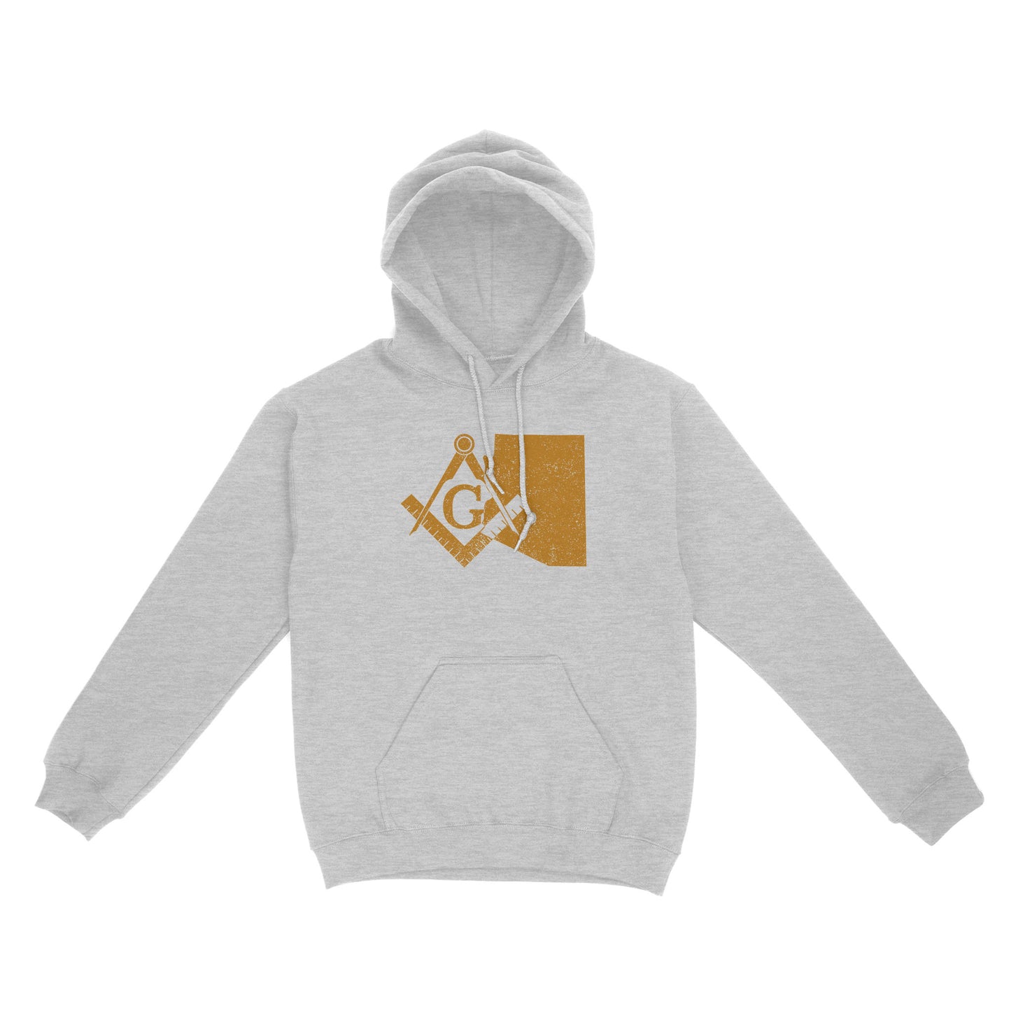 Arizona Freemason State Map Square & Compass Symbol - Hoodie