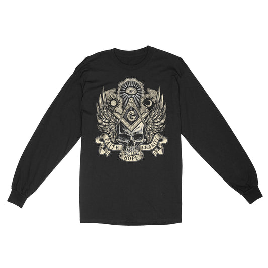 Faith Charity Hope Freemason - Long Sleeve