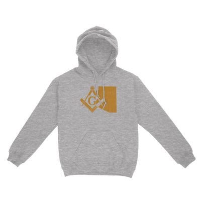 Arizona Freemason State Map Square & Compass Symbol - Hoodie