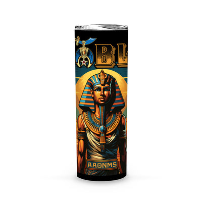 Noble Shriner Pharaoh Tutankhamun AAONMS - Skinny Tumbler - MS230728_05a