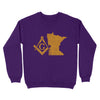 Minnesota Freemason State Map Square & Compass Symbol - Sweatshirt