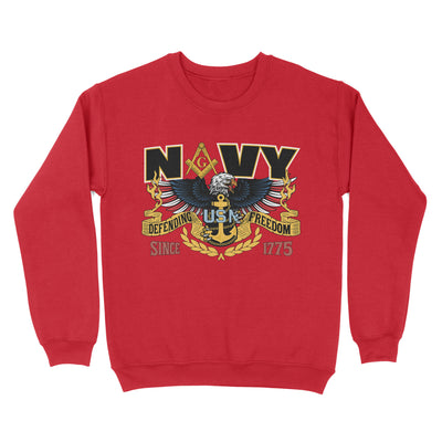 Navy Since 1775 Freemason - Sweatshirt