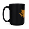 Montana square & compass freemason symbol state map - Black Mug