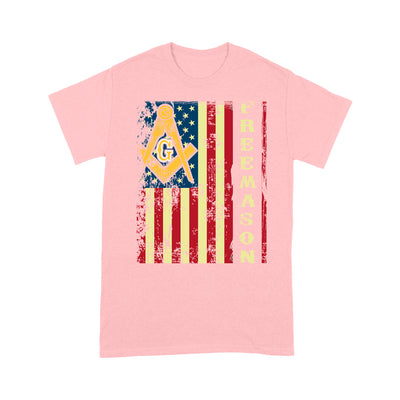 American Flag Freemason - Premium T Shirt