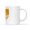 Connecticut square & compass freemason symbol state map - White Mug