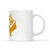 Texas square & compass freemason symbol state map - White Mug