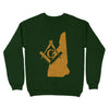 New Hampshire Freemason State Map Square & Compass Symbol - Sweatshirt