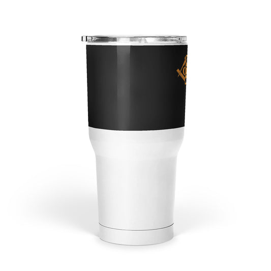 South Dakota Square & Compass Freemason symbol state map - Large Tumbler