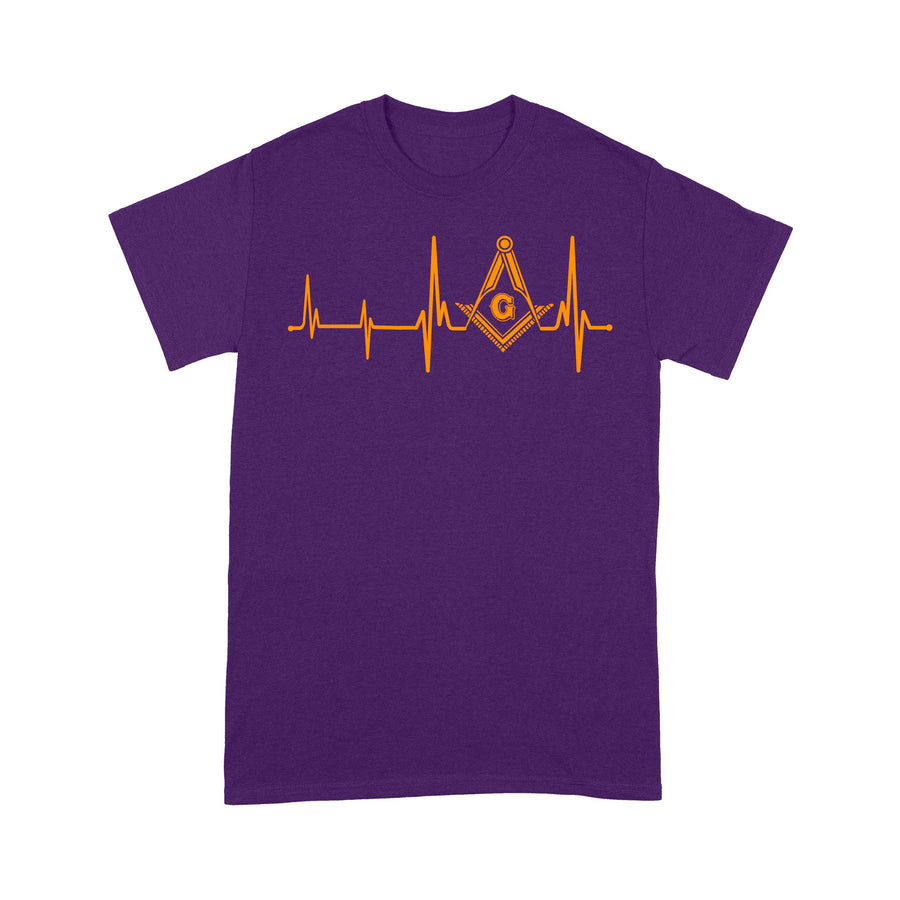 Heartbeat Freemason - Premium T Shirt