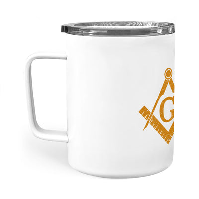 Minnesota square & compass freemason symbol state map - Insulated Mug