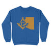 Arizona Freemason State Map Square & Compass Symbol - Sweatshirt