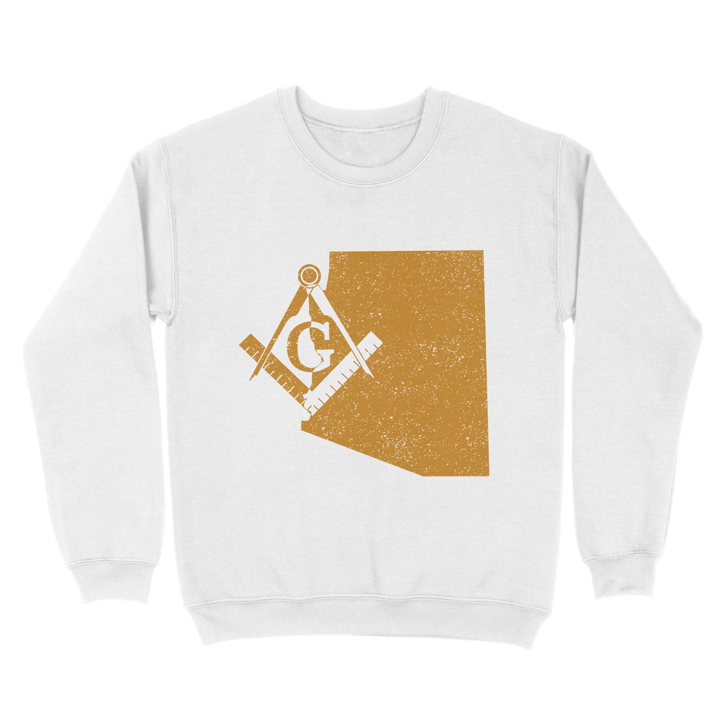 Colorado Freemason State Map Square & Compass Symbol - Sweatshirt