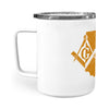 Ohio square & compass freemason symbol state map - Insulated Mug