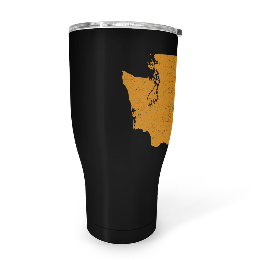 Washington Square & Compass Freemason symbol state map - 30oz Fat Tumbler