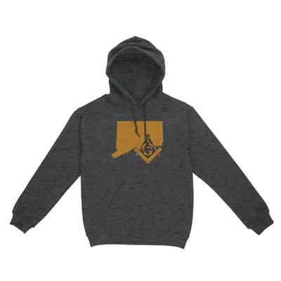 Connecticut Freemason State Square & Compass Symbol - Hoodie