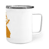 California square & compass freemason symbol state map - Insulated Mug