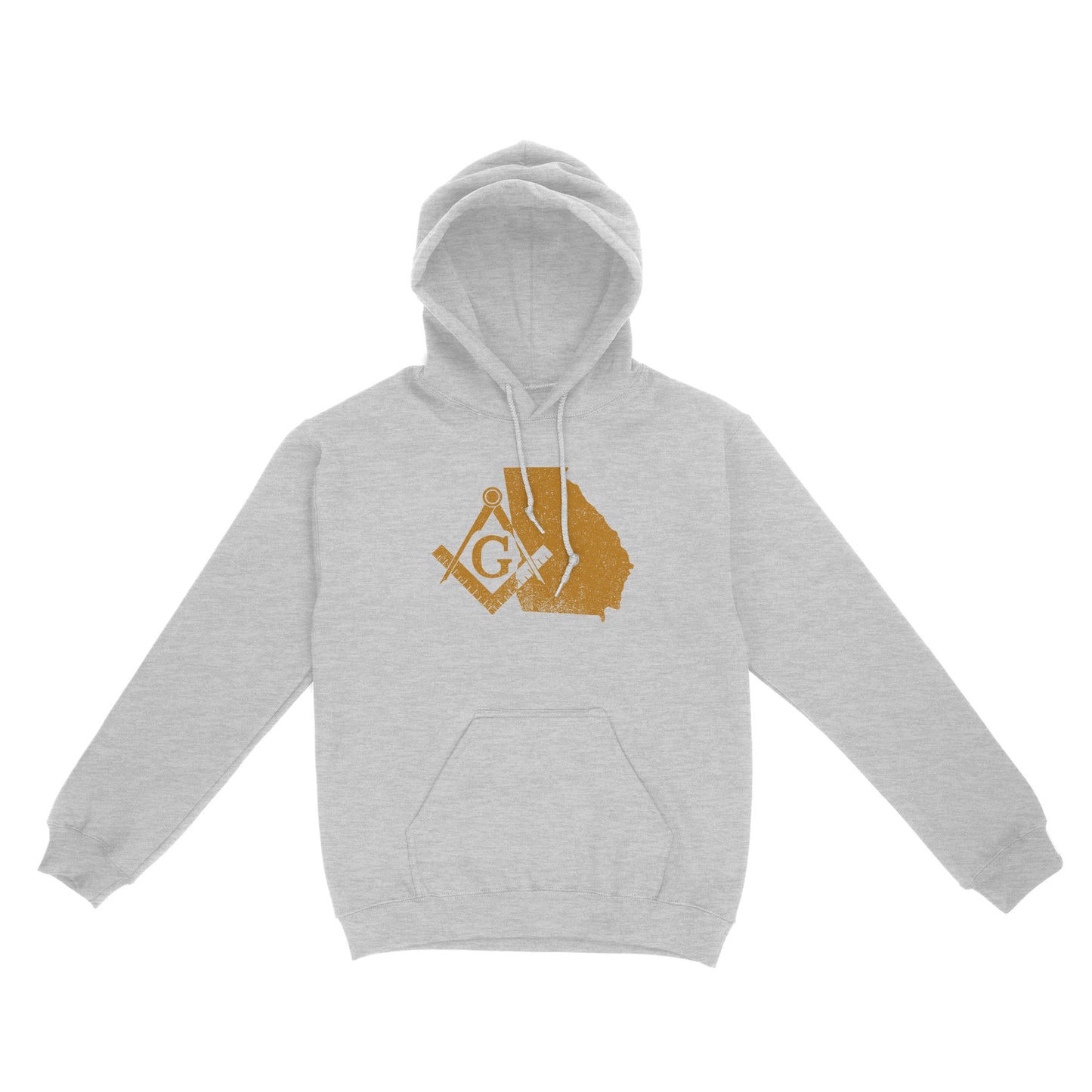 Georgia Freemason State Map Square & Compass Symbol - Hoodie