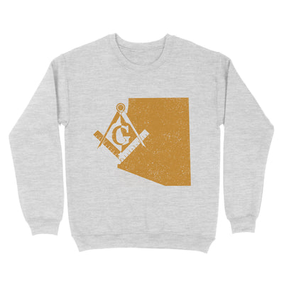 Colorado Freemason State Map Square & Compass Symbol - Sweatshirt